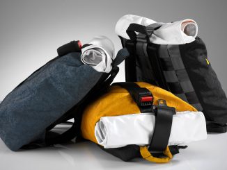 Der ‚Airpaq' Rucksack wird größtenteils aus alten Airbags, Sicherheitsgurten und Gurtschlössern produziert. Bild: AIRPAQ
