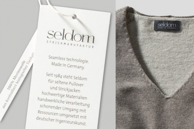 SELDOM V-Pullover Made in Germany