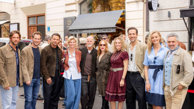 1 Meindl Authentic Luxury Store Re-Opening _ Ben Dahlhaus, Stefan Murr, Stephan Luca, Daniela Meindl, Markus Meindl, Brigitte Hobmeier, Christina Surer, Alexander Mazza, Miriam Höller, Ronald, Trettl