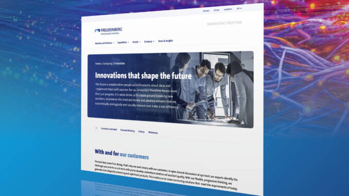 Smarter access, smarter solutions_Freudenberg Performance Materials’ new website